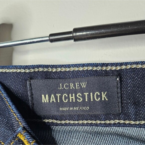 J. Crew Matchstick Straight Leg Slim Fit Dark Wash Demim Jeans Size 29 Regular - Picture 4 of 10